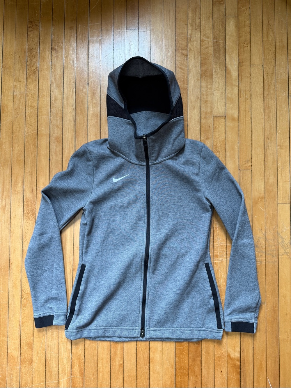 Nike Dri-fit Showtime Basketball Hoodie Jacket Heather Gray/Black Women’s Sz. S
